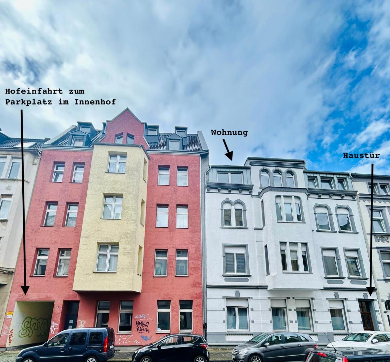 Feelslikehome - Urbane Altbauwohnung Mit Dachterasse& Parkplatz Bochum Esterno foto